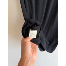 Load image into Gallery viewer, Theory Andersi Relaxed Cowl Neck Short Sleeve Blouse Black L NWT