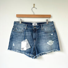 Load image into Gallery viewer, Paige Daryn Distressed Mid Rise Cut-Off Jean Shorts Blue 30 NWT