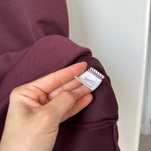 Load image into Gallery viewer, Dear Scarlett Jet Set Vienna Cowl Neck Pullover Sweatshirt Wine L NWT