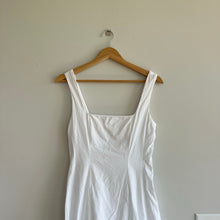 Load image into Gallery viewer, Joie Square Neck Smocked Back Sleeveless Midi Dress White 2