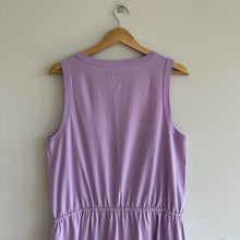 Load image into Gallery viewer, Athleta Seasoft Midi Dress in Orchid Purple L