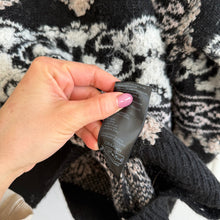 Load image into Gallery viewer, By Anthropologie Slouchy Textured V-Neck Long Sleeve Sweater Black M