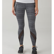 Load image into Gallery viewer, Lululemon Inspire Tight II Mesh Cyber Black Deep Coal 4 $98