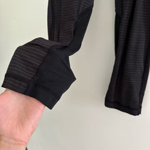 Load image into Gallery viewer, Lululemon Conduit Striped Cropped Leggings Stretch Black 4