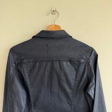 Load image into Gallery viewer, Adriano Goldschmied Robyn Coated Button Front Denim Jacket Blue M NWT