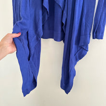 Load image into Gallery viewer, Lululemon Express Yourself Wrap Cashmere Blend Cardigan Sweater Blue 4