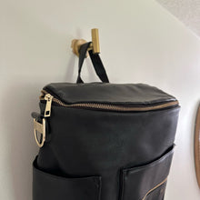 Load image into Gallery viewer, Fawn Design Zip-Around Convertible Backpack Black