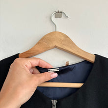 Load image into Gallery viewer, Elie Tahari Fit & Flare Front Zip Sleeveless Mini Dress Black