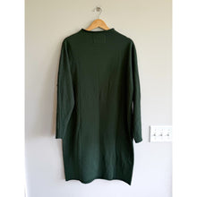 Load image into Gallery viewer, Frank & Eileen Izzie Rolled Funnel Neck Long Sleeve Sweatshirt Dress Evergreen L