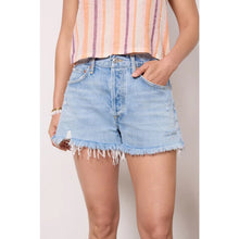 Load image into Gallery viewer, Agolde Parker Distressed Denim High Rise Cut Off Shorts Blue 32
