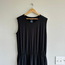 Load image into Gallery viewer, Tommy John Second Skin Cinched Sleeveless Blouson Dress Black L NWT