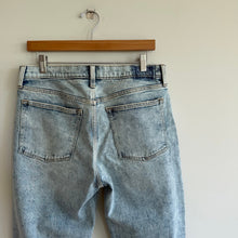 Load image into Gallery viewer, Abercrombie & Fitch The Boyfriend Mid Rise Distressed Straight Jeans Blue 30 NWT