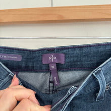 Load image into Gallery viewer, NYDJ Marilyn Straight High Rise Jeans Blue 10L