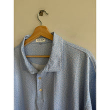 Load image into Gallery viewer, Peter Millar Summer Comfort Geometric Short Sleeve Polo Shirt Blue XL