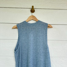 Load image into Gallery viewer, ATM Anthony Thomas Melillo Slub Jersey Sleeveless Maxi Dress Blue L NWT