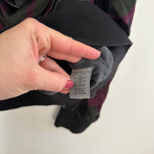 Load image into Gallery viewer, Anthropologie Marrakech Satin Camo Print Zip Up Bomber Jacket Purple/Black L