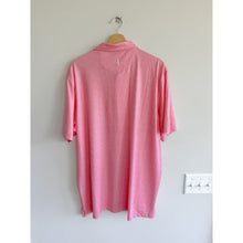 Load image into Gallery viewer, Johnnie-O Micro Pattern Collared Short Sleeve Polo Shirt Pink XL