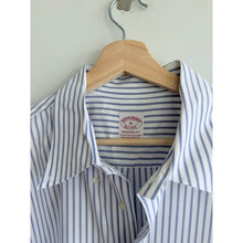 Load image into Gallery viewer, Brooks Brothers Striped Madison Fit Long Sleeve Button Down Shirt Blue White XL