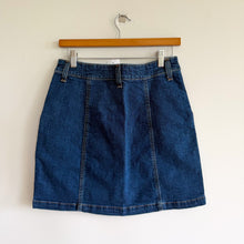 Load image into Gallery viewer, J. Crew Mercantile Button Up Denim Skirt 2 L0573 NWT
