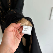 Load image into Gallery viewer, Tadashi Shoji Bateau Pintuck Jersey Lace Sleeveless Dress Black M