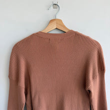 Load image into Gallery viewer, Rachel Zoe Ribbed Knit Button Front Cardigan Mini Tank Dress Set Brown S