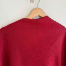 Load image into Gallery viewer, Kerisma Eden II Wool Blend Poncho in Berry Red OS