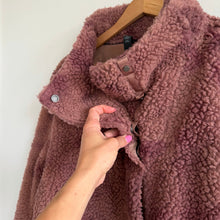 Load image into Gallery viewer, Lululemon Lab Textured Fleece Coat Diamond Dye Dusty Bronze Pelt 10 NWT