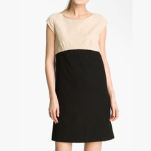 Load image into Gallery viewer, Kate Spade Maya Wool Colorblock Mini Shift Dress Cream/Black 6