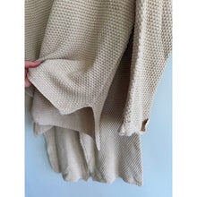 Load image into Gallery viewer, By Together Knit Henley Neck Long Sleeve Wide Leg Lounge Set Cream M