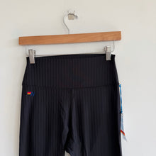Load image into Gallery viewer, Aviator Nation Wide Rib Full Length High Rise Leggings Black L NWT