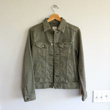 Load image into Gallery viewer, Adriano Goldschmied Robyn Button Front Collared Jean Jacket Green M