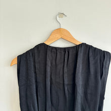 Load image into Gallery viewer, Derek Lam 10 Crosby Pleated V-Neck Sleeveless Jumpsuit Black 2