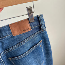 Load image into Gallery viewer, Madewell The Slim Boyjean Ripped Mid Rise Straight Leg Jeans Blue 25