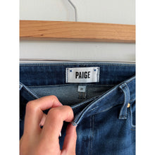 Load image into Gallery viewer, Paige Soleil Cindy High Rise Denim Straight Leg Jeans Blue 31