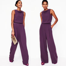 Load image into Gallery viewer, Boden Clarissa Sleeveless Full Length Jumpsuit Purple 8R NWT