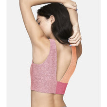 Load image into Gallery viewer, Outdoor Voices Venus Crew Neck Colorblock Crop Top Pink S