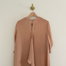 Load image into Gallery viewer, BCBGMAXAZRIA Cynthia Keyhole Front Asymmetrical Dress Tan M