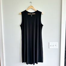 Load image into Gallery viewer, Norma Kamali Sleeveless Swing Crew Neck A-Line Dress Black L