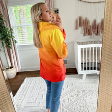 Load image into Gallery viewer, ST. JOHN SoCa Ombré Foldover Windbreaker Jacket Orange
