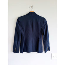 Load image into Gallery viewer, J. Crew Single Breasted Stretch Cotton Blazer Navy Blue 0P