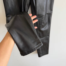 Load image into Gallery viewer, Abercrombie & Fitch Curve Love The Skinny High Rise Faux Leather Jeans Black 27