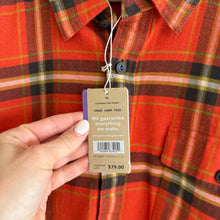 Load image into Gallery viewer, Patagonia Lawrence Fjord Flannel Plaid Pattern Button Up Shirt Red Amber XL NWT