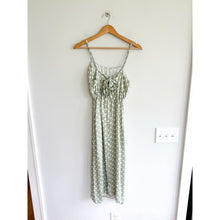 Load image into Gallery viewer, Anthropologie Polka Dot Layered Ruffles Sleeveless Maxi Dress Green S NWT