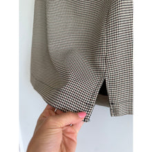 Load image into Gallery viewer, Entro Timeless Vibes Houndstooth Pattern Mini Skirt Brown White S