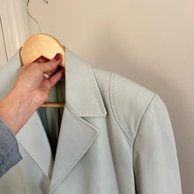 Load image into Gallery viewer, Agnona Leather Single-Breasted Lined Blazer Green 46