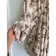 Load image into Gallery viewer, Free People Portia Floral Print Balloon Sleeve Mini Dress Cream M
