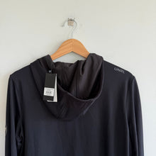 Load image into Gallery viewer, UNRL Ultra Hooded Long Sleeve Minimalist Pullover Sweatshirt Black S NWT