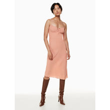 Load image into Gallery viewer, Wilfred Bellow Ruched Bodice Sleeveless Midi Dress Heirloom Pink 10 NWT