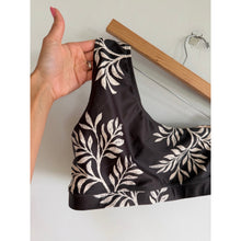 Load image into Gallery viewer, Albion Fern Pattern High Waisted Low Cut Leg Bikini Bottoms Brown M