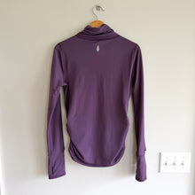 Load image into Gallery viewer, Free People Movement Wonderland Warmth Full Zip Ruched Front Jacket Top Purple M